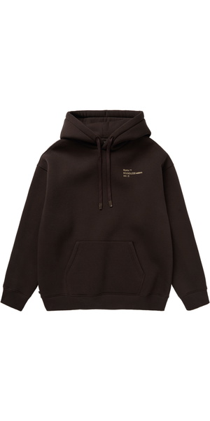 2025 Mystic Mens Heartsease Hood Sweat 35104.260115 - Dark Brown